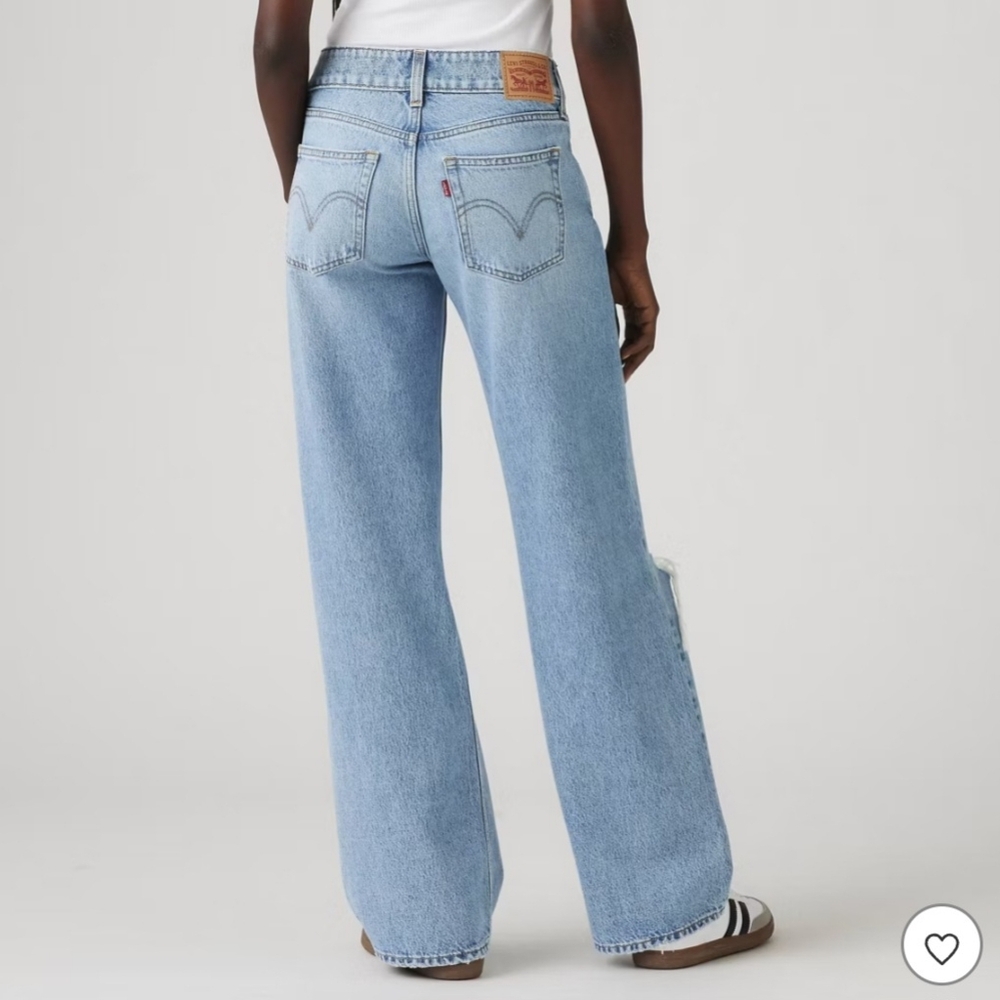 NEW NWT Levi's® Women's Low-Rise Superlow Loose Jeans - Table Talk 27 - Picture 4 of 5
